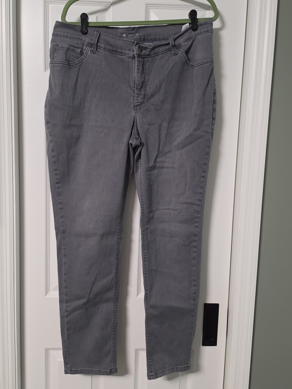 Lee's Gray Women's Stretch Jeans - Classic Slim Fit, 18W
